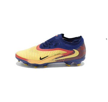 Nike Phantom 6 Low Elite FG - Blue/Gold/Red Soccer Cleats