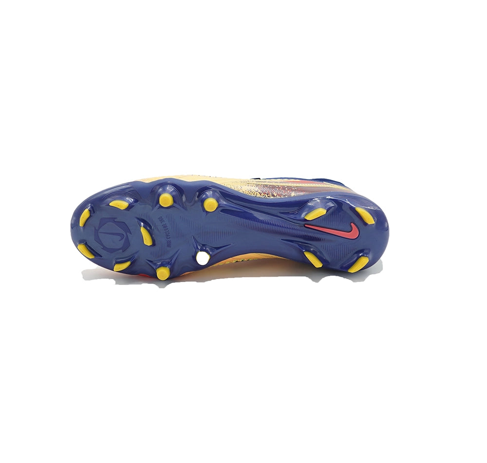 Nike Phantom 6 Low Elite FG - Blue/Gold/Red Soccer Cleats