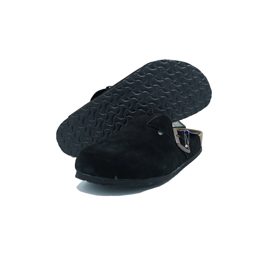 Birkenstock Boston (Black Suede)